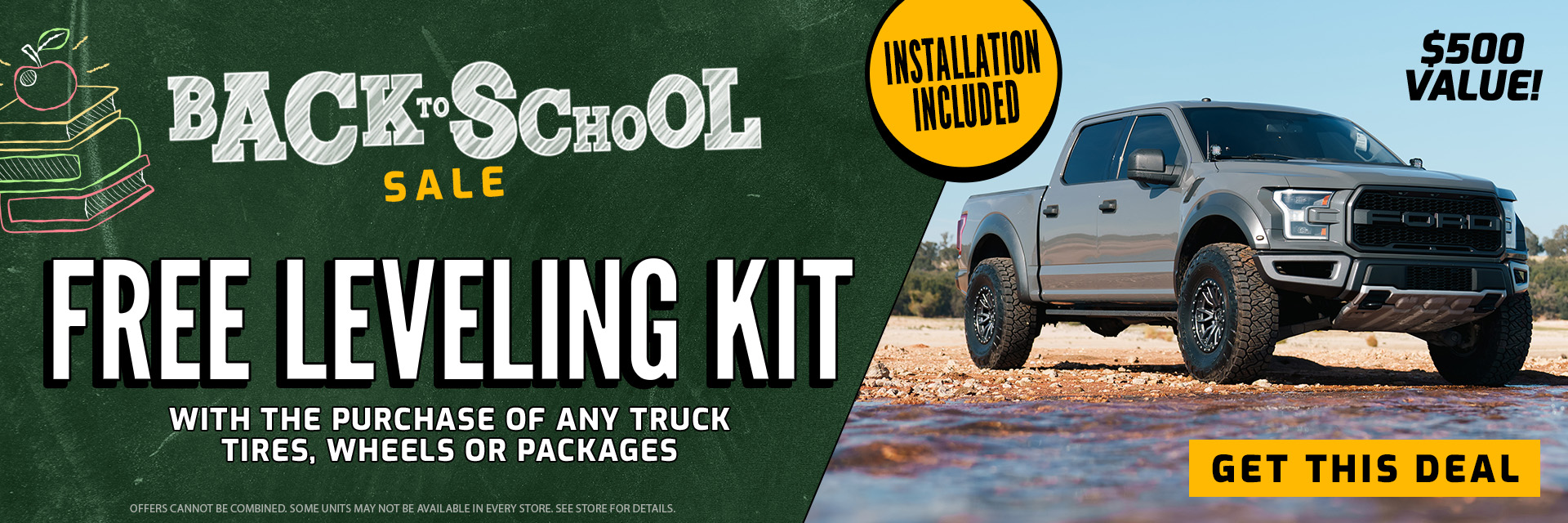 Back to School Sale Leveling Kit Specials